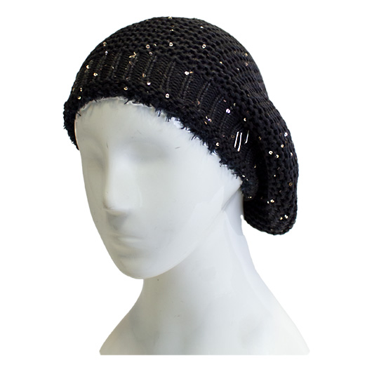 کلاه فرانسوی لیس لیس نخ پولک کلاه-فرانسوی-مشکی