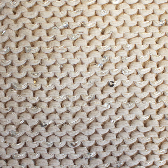 سه تکه لیس لیس نخ پولک بافت-پولک-کرم