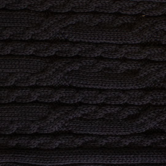 سه تکه آران مارپیچ بافت-مشکی