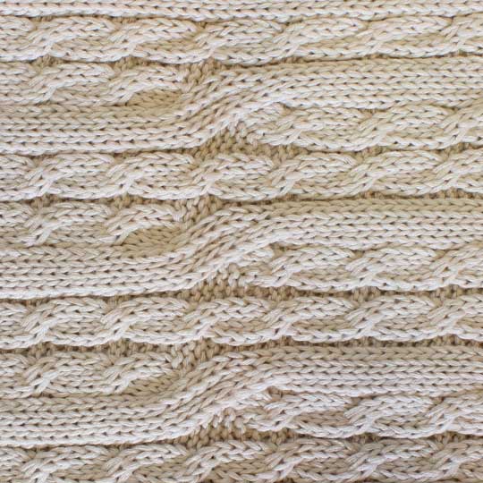 سه تکه آران مارپیچ بافت-کرم