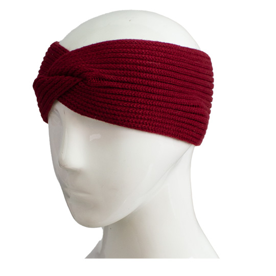 هدبند بافت ریب پاپیونی هدبند-زرشکی