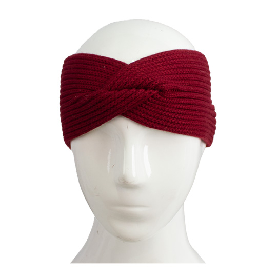 هدبند بافت ریب پاپیونی هدبند-پاپیونی-زرشکی