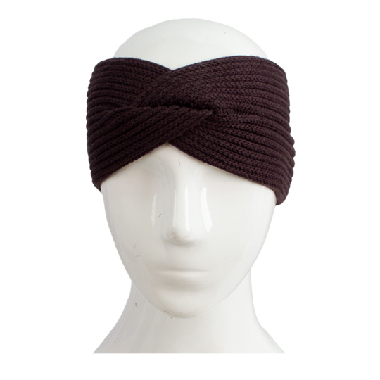 هدبند بافت ریب پاپیونی هدبند-پاپیونی-قهوه-ای