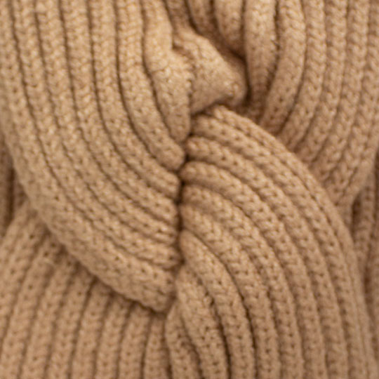 هدبند بافت ریب پاپیونی بافت-کرم-تیره