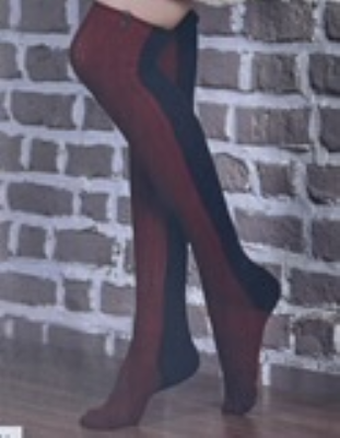 جوراب ساق بلند مارپیچ دو رنگ IMG-5185-(1)