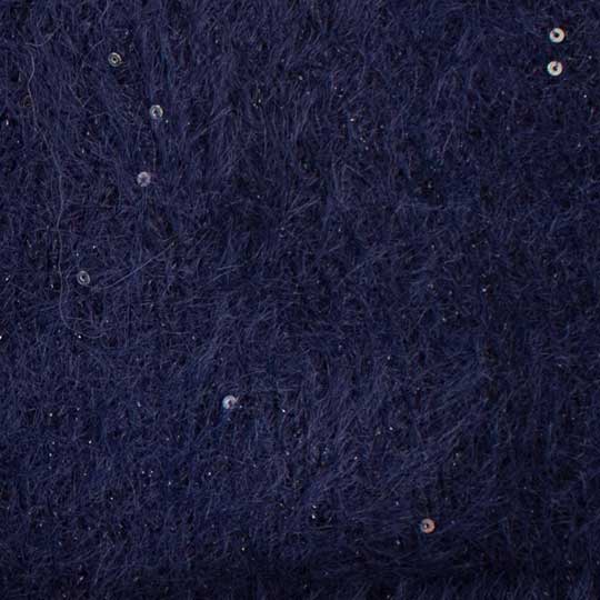 کلاه ریب لب برگرد نخ پولک بافت-پولکی-سرمه-ای