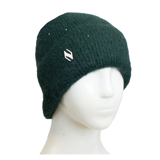 کلاه ریب لب برگرد نخ پولک کلاه-لب-ریب-برگرد-پولکی-سبز