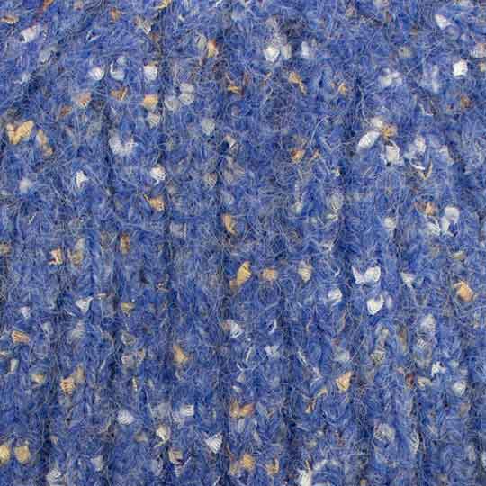 کلاه ریب لب برگرد نخ افکت‌دار دون دون بافت-آبی