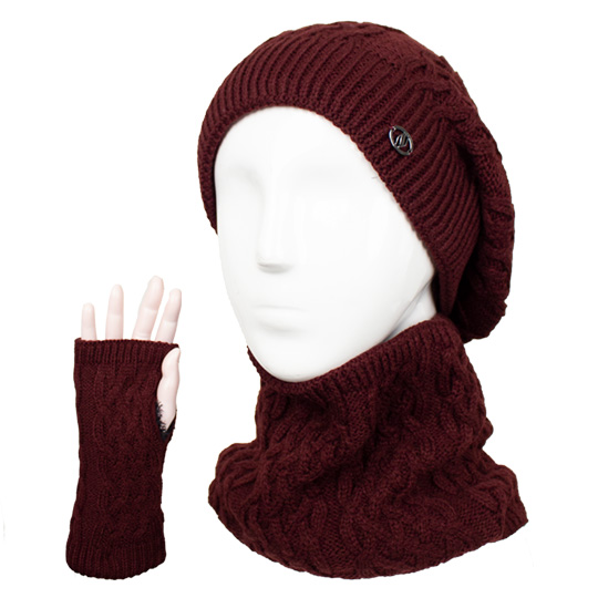 سه تکه آران مارپیچ طرح زنجیر سه-تکه-آران-طرح-زنجیر-زرشکی