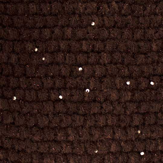 سه تکه بافت ریب ضربدری با نخ مروارید نخ-مروارید-قهوه‌ای