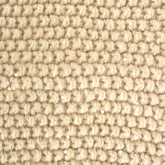 سه تکه بافت ریب ضربدری با نخ مروارید نخ-مروارید-کرم-روشن