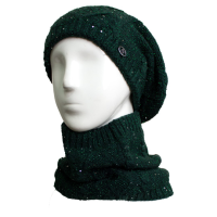 دوتکه آران مارپیچ طرح قلب نخ پولک دوتکه آران مارپیچ طرح قلب پولک سبز