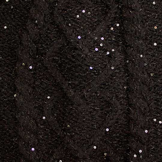 دوتکه آران مارپیچ طرح قلب نخ پولک طرح-قلب-پولک-مشکی