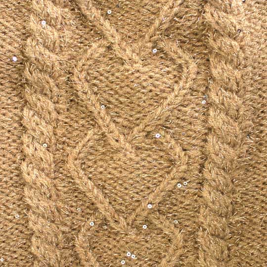 دوتکه آران مارپیچ طرح قلب نخ پولک طرح-قلب-پولک-کرم-تیره