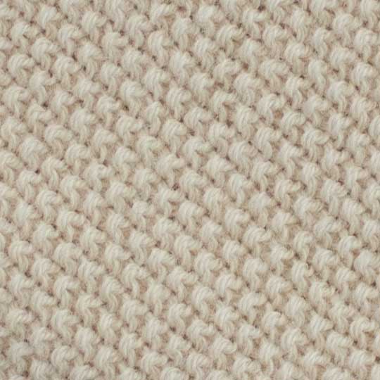 شال بافت رو ساده مثلثی کرم-روشن