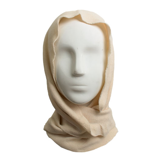 شال بافت رو ساده مثلثی شال-مثلثی-کرم-روشن