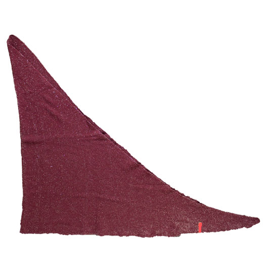 شال مثلثی لمه‌دار مثلثی-لمه‌دار-زرشکی