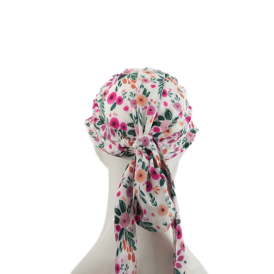 کلاه پشت کش دار گل سرخابی پشت-کش-دار-طرح-گل-سرخابی