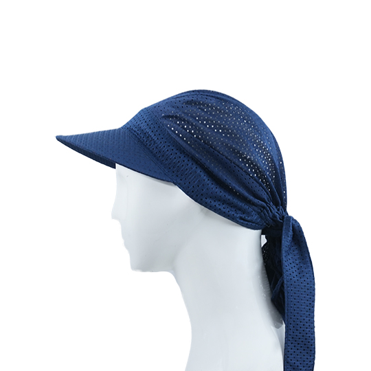 کلاه پشت کش دار توری سرمه-ای