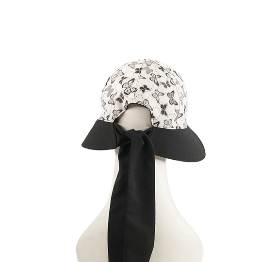 کلاه شش پر نقاب بلند طرح پروانه خطی شش-پر-مشکی