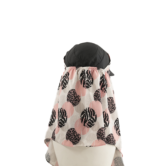 کلاه کلن رو طرح دایره پلنگی پلنگی-مشکی