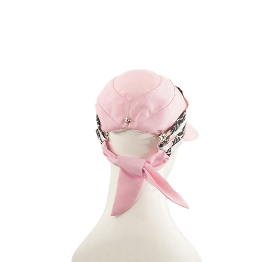 کلاه کلن رو طرح دایره پلنگی کلاه-نقابدار-صورتی-روشن