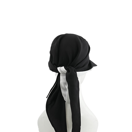 کلاه گره ای دورو سفید مشکی کلاه-گره-ای-دورو-نقابدار-مشکی