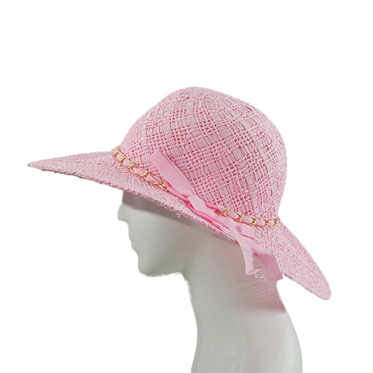 کلاه حصیری زنجیری صورتی کلاه-حصیری-صورتی