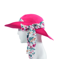 کلاه بغل پاپیون پرچی گل سرخابی بغل پاپیون پرچی گل سرخابی صورتی چرک