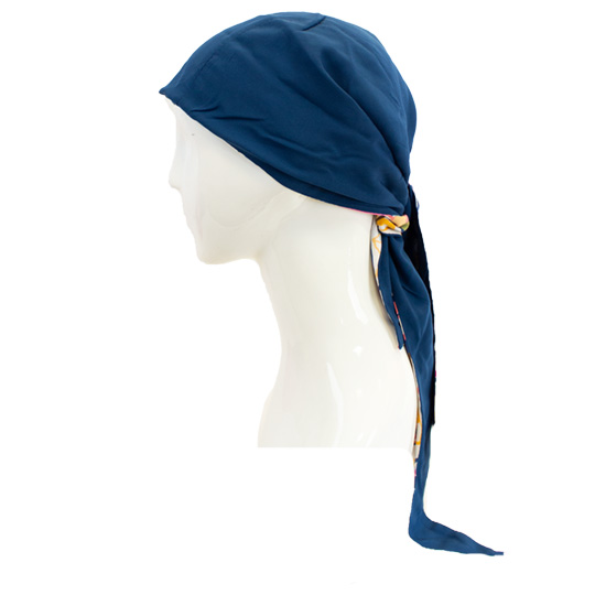 دستمال سر گل درشت آبرنگی دستمال-سر-گره-ای