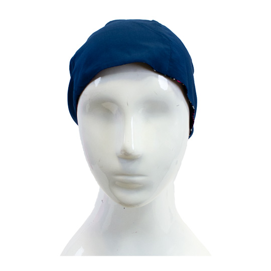 دستمال سر طرح خشتی ریز دستمال-سر-سرمه-ای