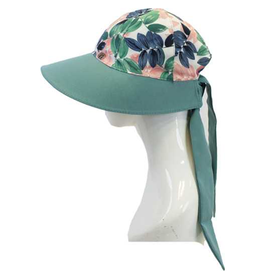 کلاه شش پر نقاب بلند طرح برگ گندمی کلاه-شش-پر-پسته-ای