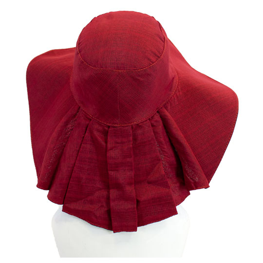 کلاه پشت پیلی دار ساده مشکی قرمز پشت-پیلی-دار-دورو-قرمز