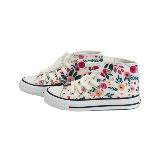 کفش آل استار ساق بلند طرح گل سرخابی کفش-آل-استار-طرح-گل-سرخابی