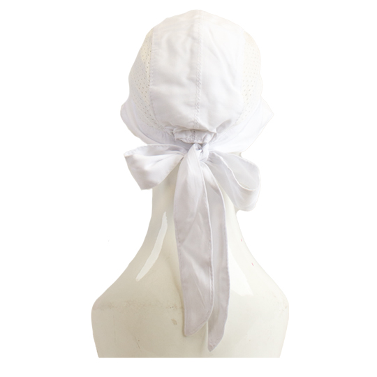 کلاه گره ای بغل توری ساده پشت-کلاه-بغل-توری-سفید