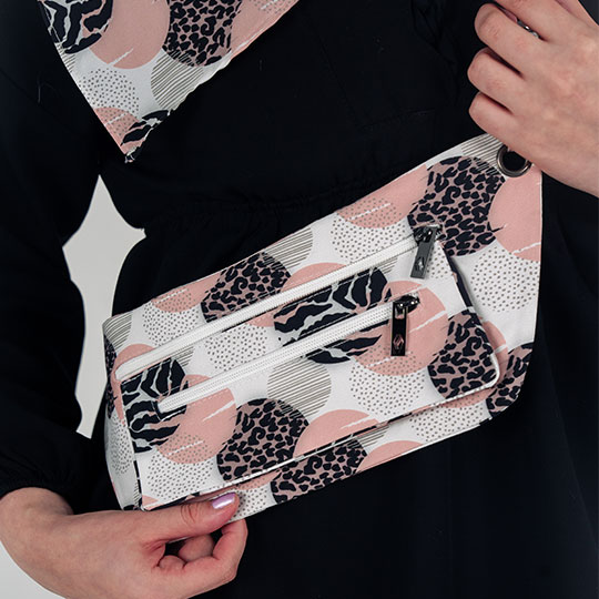 کیف کمری گل سرخابی کیف-کمری