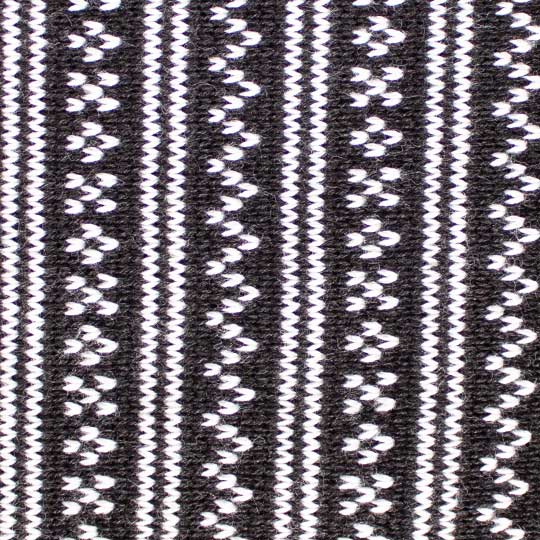 سه تکه طرح ژاکارد ریز مشکی-سغید