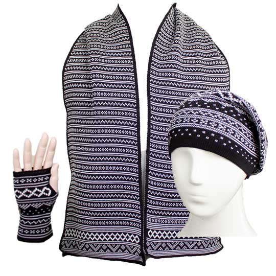 سه تکه طرح ژاکارد ریز سه-تکه-ژاکارد-ریز-مشکی